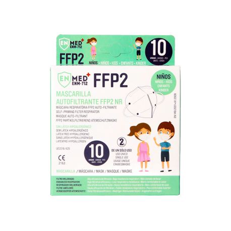 Mascaretes autofiltrants infantils FFP2 sense vàlvula. Pack 20 unitats