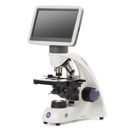 Microscopio LCD Microblue MB-1051-LCD. Monocular 40x-400x con carro móvil.