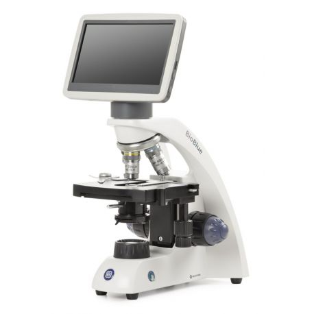 Microscopio LCD Bioblue BB-4220-LCD. Monocular 40x-400x con carro móvil