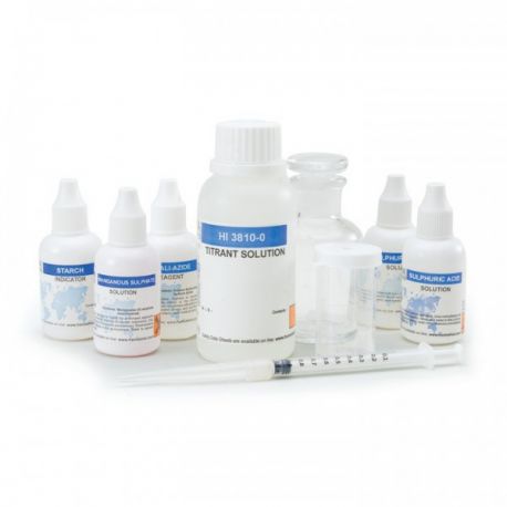 Test Kit Oxígeno Disuelto (0,0 a 10,0 mg/ L) HI3810. 110 test