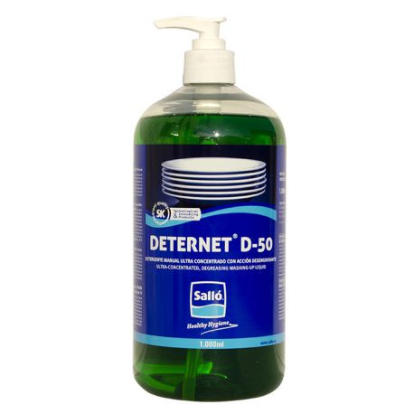 Detergente lavado manual Deternet D-50. Dosificador 1 kg
