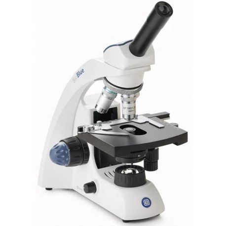 Microscopio semiplanoacromático Bioblue BB-4250. Monocular 40x-1000x