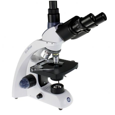Microscopio semiplanoacromático Bioblue BB-4253. Triocular 40x-1000x