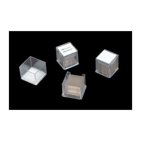 Cubreobjetos rectangulares 24x60 mm. Caja 100 piezas