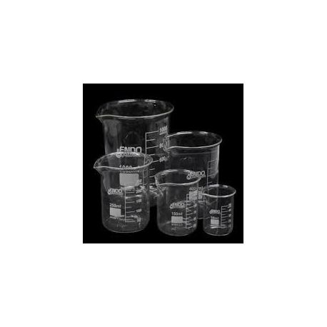Vasos precipitats vidre borosilicat  Endo forma baixa 50 ml. Capsa 12 unitats 