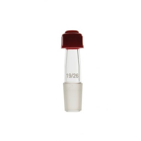 Adaptador termómetro vidrio TPH3. Esmerilado 14/23 y paso 6-7 mm