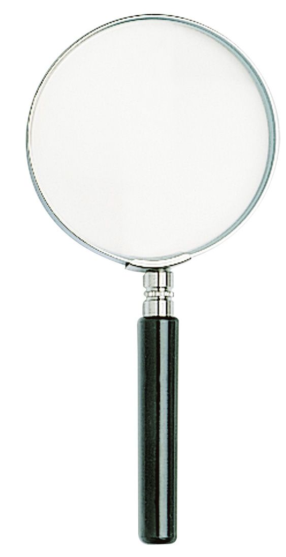 Lupa de mano unifocal H-9202. Lente vidrio diámetro 50 mm (3x)