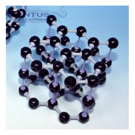 Modelo cristalográfico MKO-101-45. Grafito 3 capas, 45 átomos