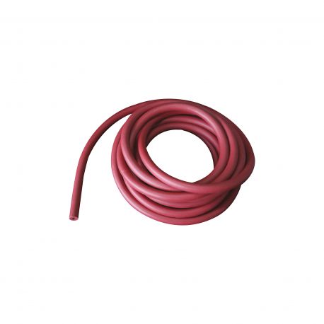 Tub goma natural vermella per a buit 6x16mm. Longitud 1000 mm