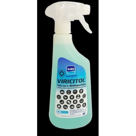 Desinfectant superfícies viricida Viricitol. Capsa 12x750 ml